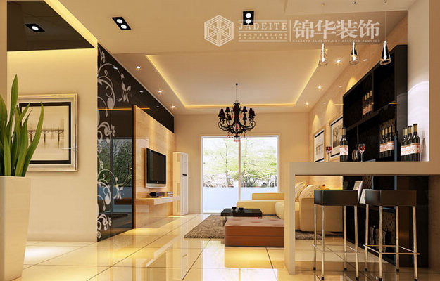 客厅欧式酒架装修效果图
