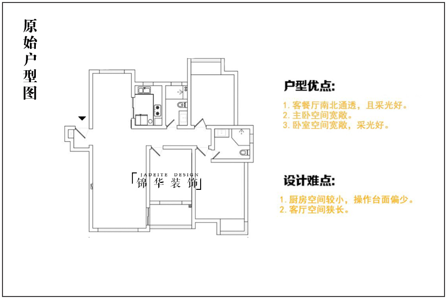 【万科公园里】A户型软装研发方案户型解析-装修设计方案-南通锦华装饰