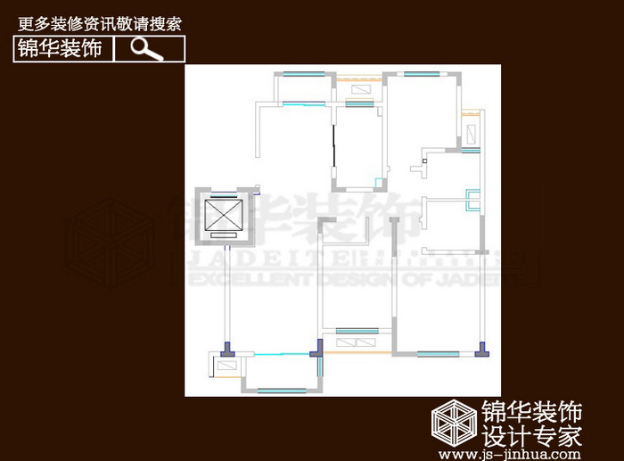 城市嘉苑6-02套型 133平米户型解析-装修设计方案-南通锦华装饰